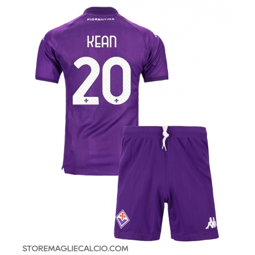 Fiorentina Moise Kean #20 Maglia Gara Casa Repliche 2024-25 Bambino Maniche Corte Fiorentina Moise Kean #20 Maglia Gara Casa Repliche 2024-25 Bambino Maniche Corte